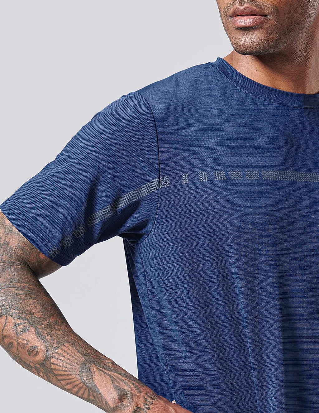 Skiennix Men's Quick Dry Active Crew Neck T-Shirts - 5 Pack Athletic Workout Tees