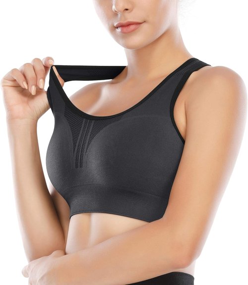 Heathyoga High Impact Sports Bra - Padded Racerback for Women | Ultimate Support & Comfort