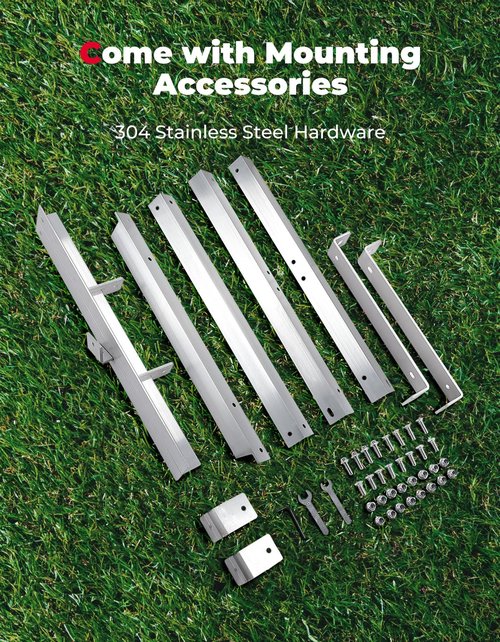 KEMIMOTO Golf Cart Aluminum Battery Tray Compatible with EZGO TXT/Medalist 1994+, Heavy Duty Battery Tray Holder with 304 Stainless Steel Hardware for 36V/48V Golf Carts