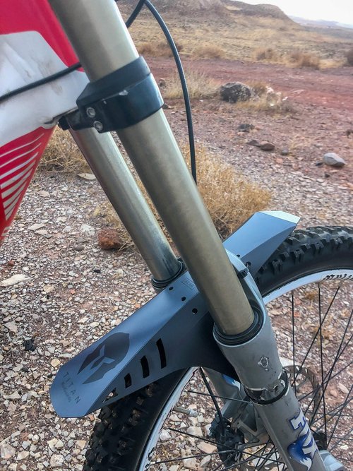 Mountain Bike Fender Mud Guard, Fits 26", 27.5", 29", Bike Fender, MTB Mud Guard, Bike Splash Guard, Kid Bike Fender, Dirt Jump Bike Guard (TitanSignature)