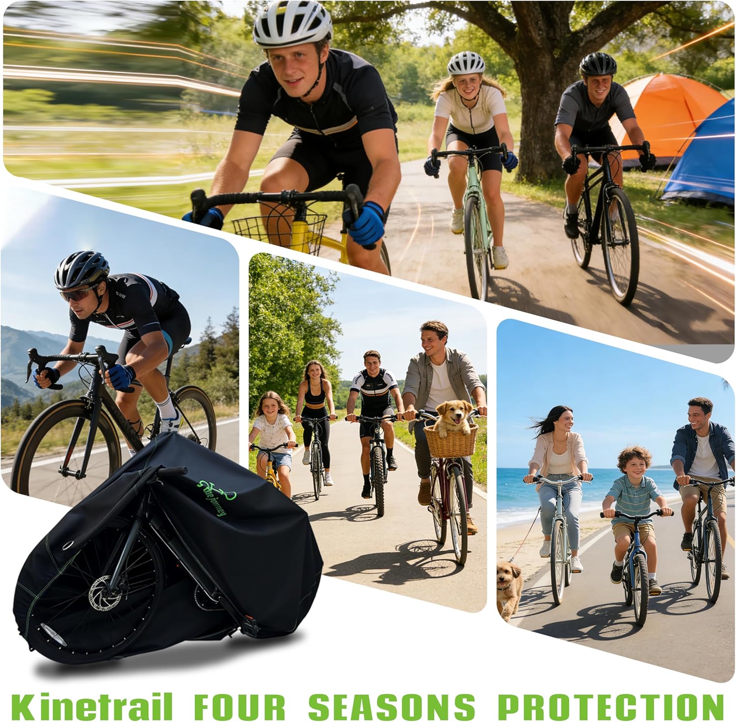 Skiennix Bike Cover - Waterproof Outdoor Protection for 1 Bike | UV, Dust & Wind Proof, Lock Hole