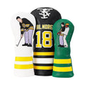 Funny Golf Head Covers - Premium Leather Driver Headcover, Fairway Wood, and Hybrid Covers - Inspired Design with Premium Embroidery - Unique Golf Gift & Accessories for Men and Women Golfers (Set)