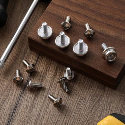 Blulu 12 Pcs Stainless Steel Helmet Screw Kit - Durable Visor Screws for Football & Hockey | 10mm & 12mm Sizes