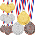 Gold, Silver & Bronze Medals - 15Pcs Award Set for Competitions, Sports Events & Celebrations