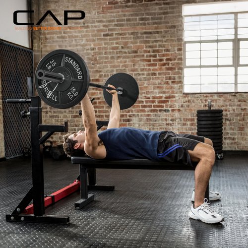 CAP Barbell 6-Foot Solid Olympic Bar, Black (2-Inch)
