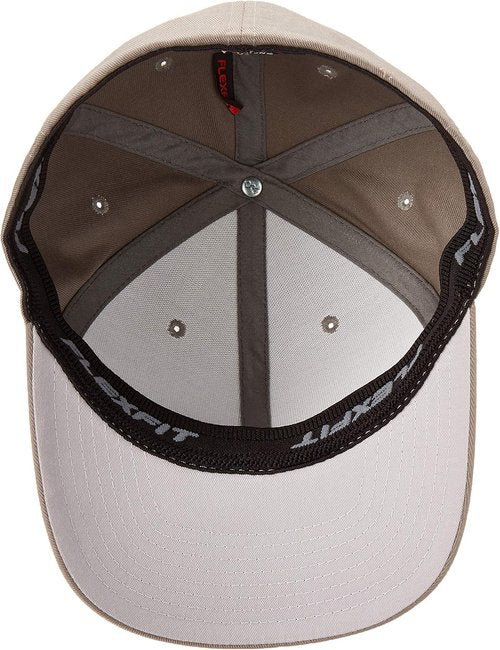 Flexfit Men's Fitted Baseball Cap - Athletic Style in Gray | Size Large-X-Large