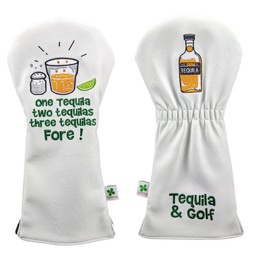 Foretra Tequila Fore Golf Headcover Driver Cover Mallet Blade Putter Cover 3 Wood Fairway Wood Head Covers Hybrid Head Covers Novelty Fun fits Most Brands Funny Golf 7 Wood Head Cover