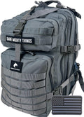 AMERICANPHOENIX 45L Elite Tactical Backpack | 3X Stronger Work & Military Backpack | Water Resistant and Heavy Duty | 3 Day MOLLE Bug Out Bag (Dune Brown)
