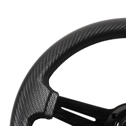 N2MU Golf Cart Steering Wheel 13 inch Universal for EZGO TXT RXV Club Car DS Precedent and Yamaha Black