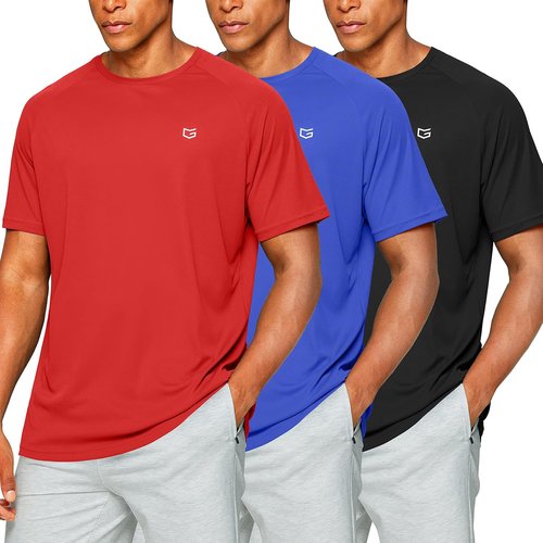 G Gradual Men's Quick-Dry Workout T-Shirts - Lightweight Cooling Gym Tee for Running & Hiking