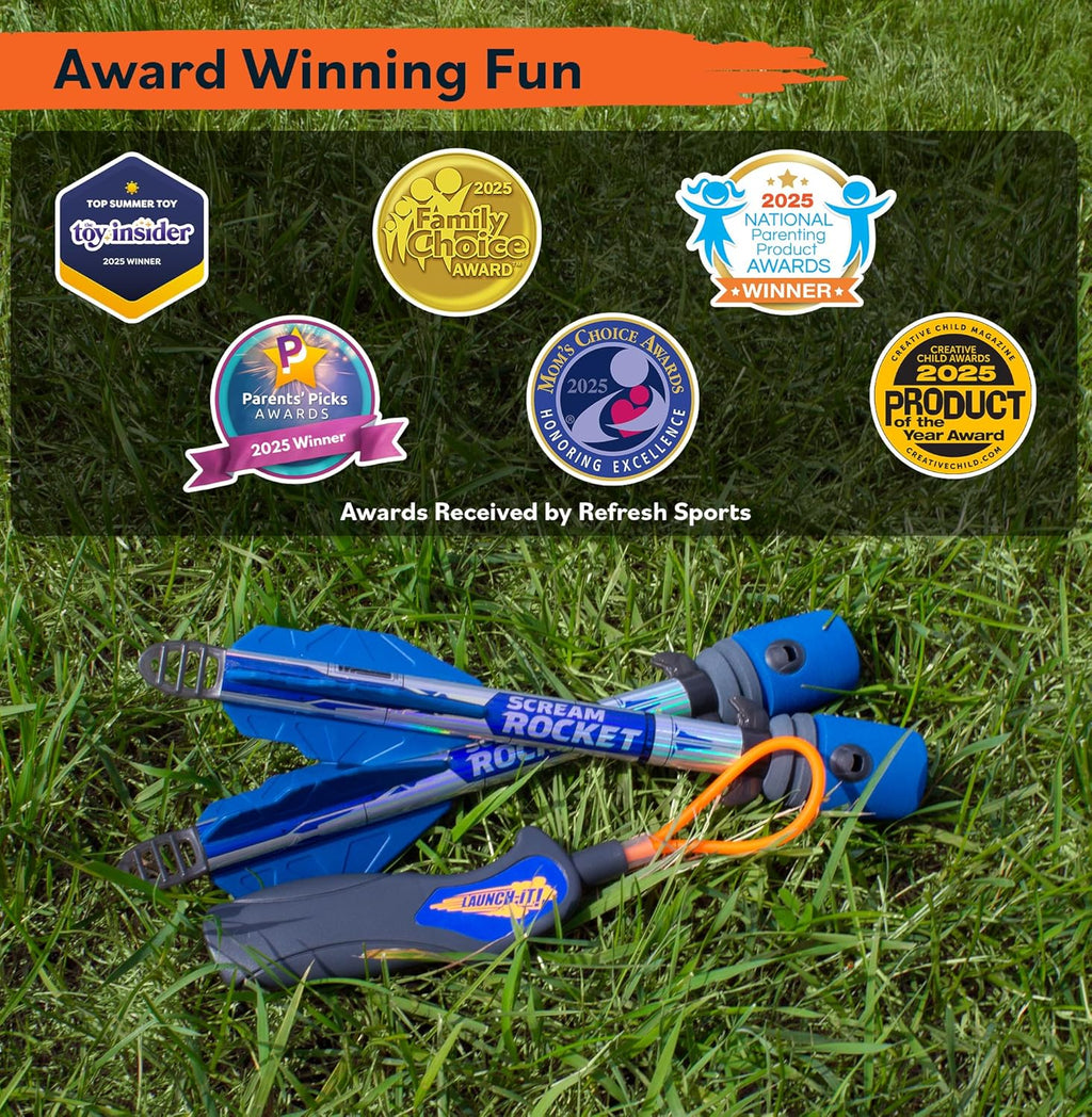 Toy Rocket Launcher - Fun Outdoor Slingshot Rockets for Kids | Perfect Gift for Ages 8+