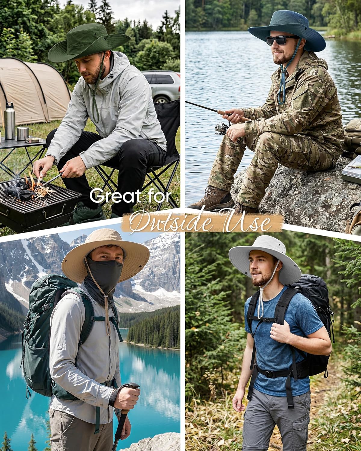 Skiennix Sun Hat - Wide Brim Fishing Hat for Ultimate Sun Protection | Perfect for Summer Outdoor Activities