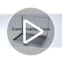 Hupsjer Silver Large Aluminum Card Display Case 34 x 22 Inches Lockable Portable Trade Show Storage
