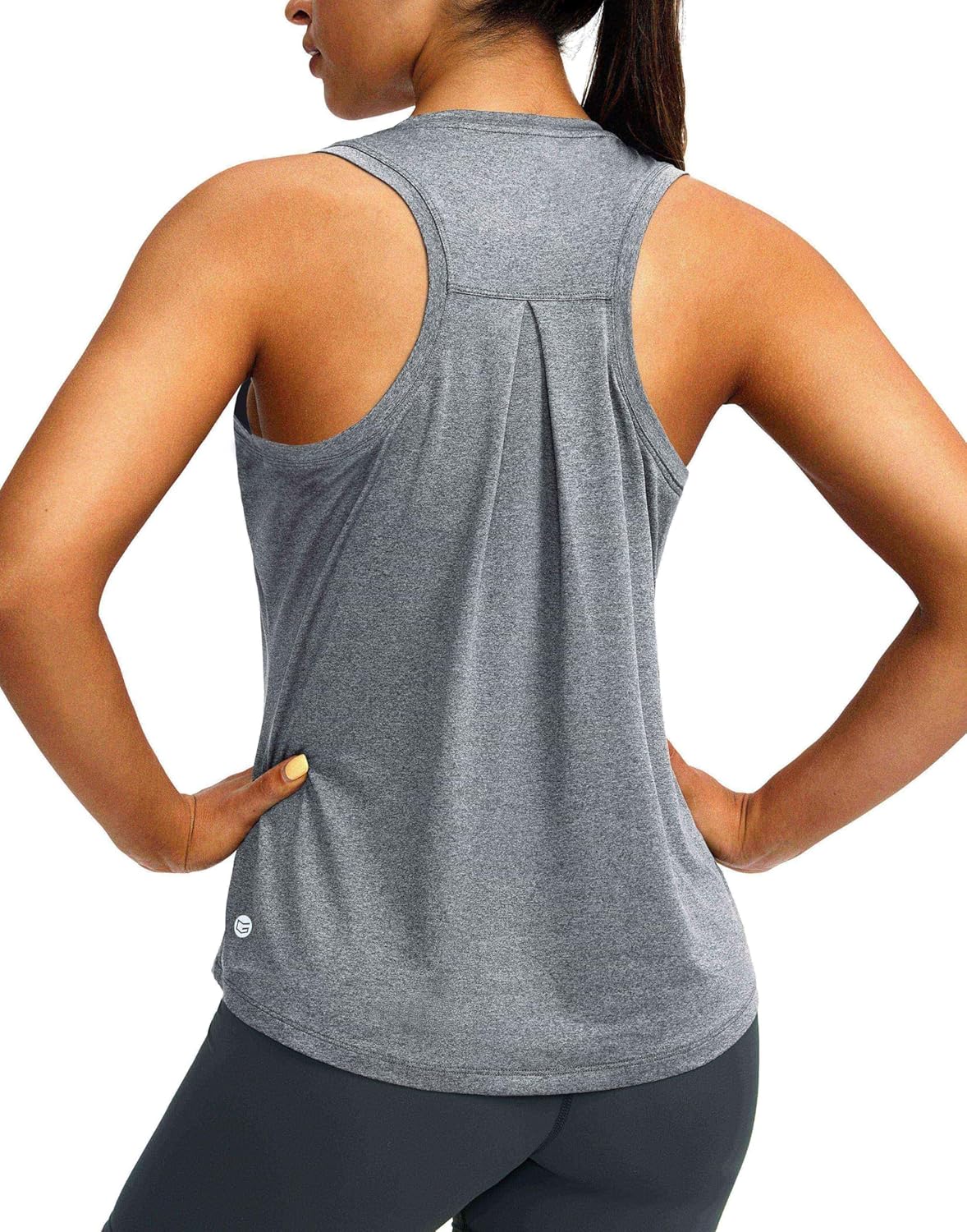 Skiennix Women's Racerback Workout Tank Top - Sleeveless Loose Fit Yoga & Running Shirt