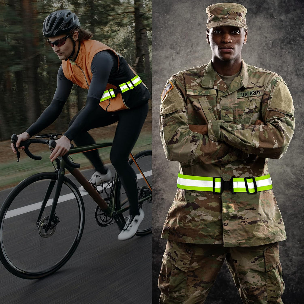 Reflective Running Belt - Army PT Gear for Enhanced Visibility | Adjustable and Comfortable Fit