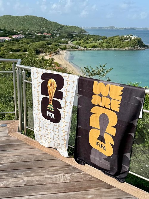 2026 FIFA World Cup Emblem Towel - Soft Velvet, Durable 30x60 Inch for Pool, Gym & Beach
