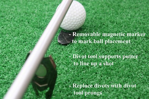 The Quintessential Hostess DAD Engraved Golf Gift Divot Tool and Ball Marker (Black) - Dad Personalized Gift, Dad Birthday Gift, Gift for Dad, Gift for Him