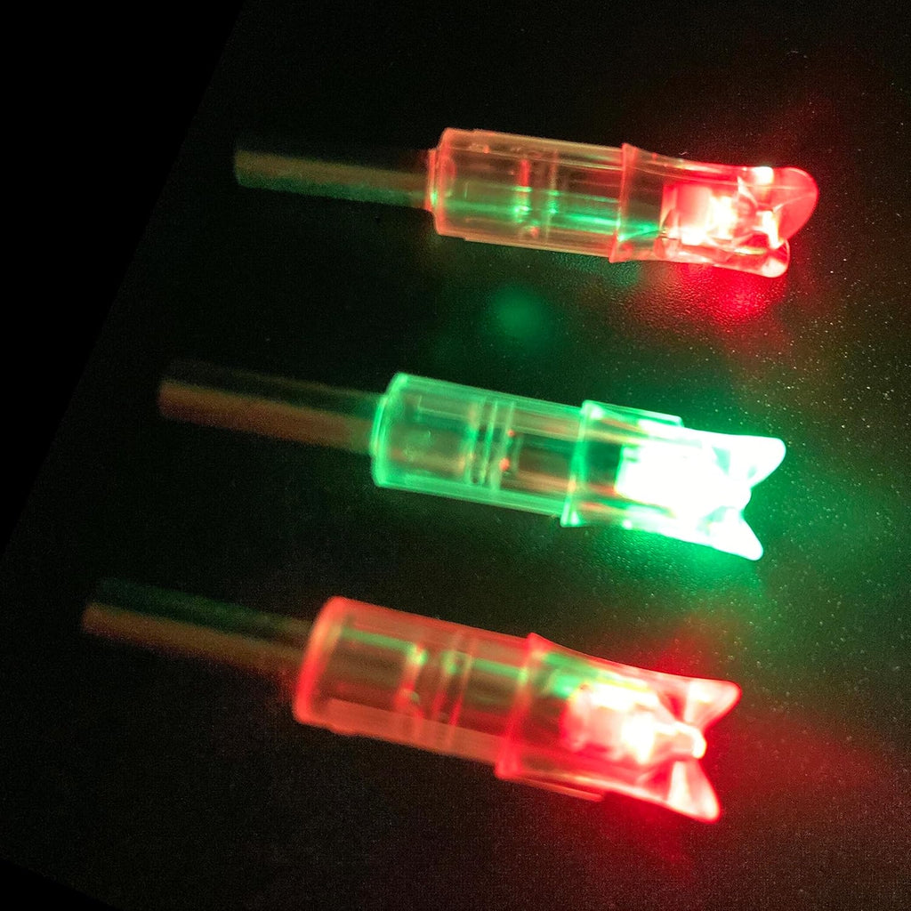 Skiennix 6PCS Lighted Nocks - .300/7.62mm Inside Diameter LED Arrow Nocks for Archery Hunting