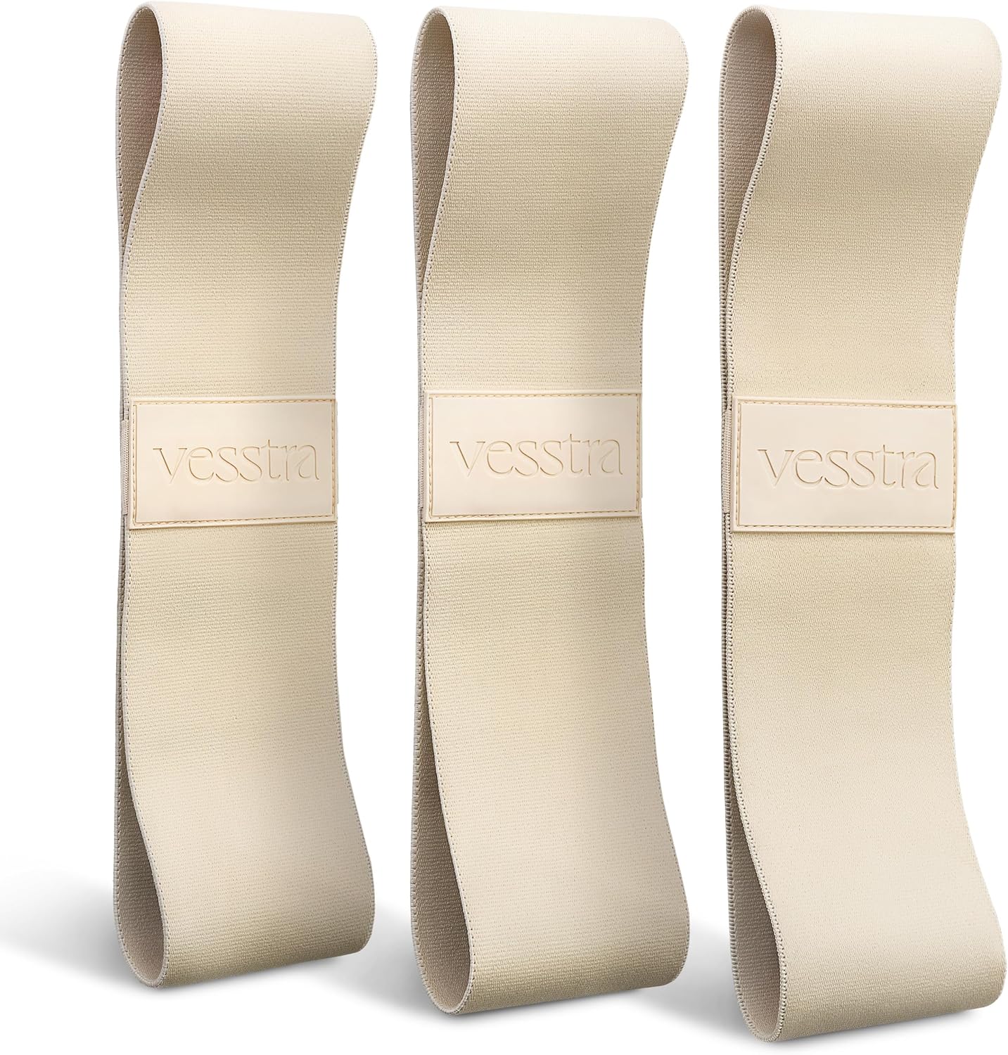 Premium Loop Resistance Bands Set - Non-Slip Fabric Booty Bands for Glutes & Legs (Light, Medium, Heavy) | Ideal for Pilates & Strength Training