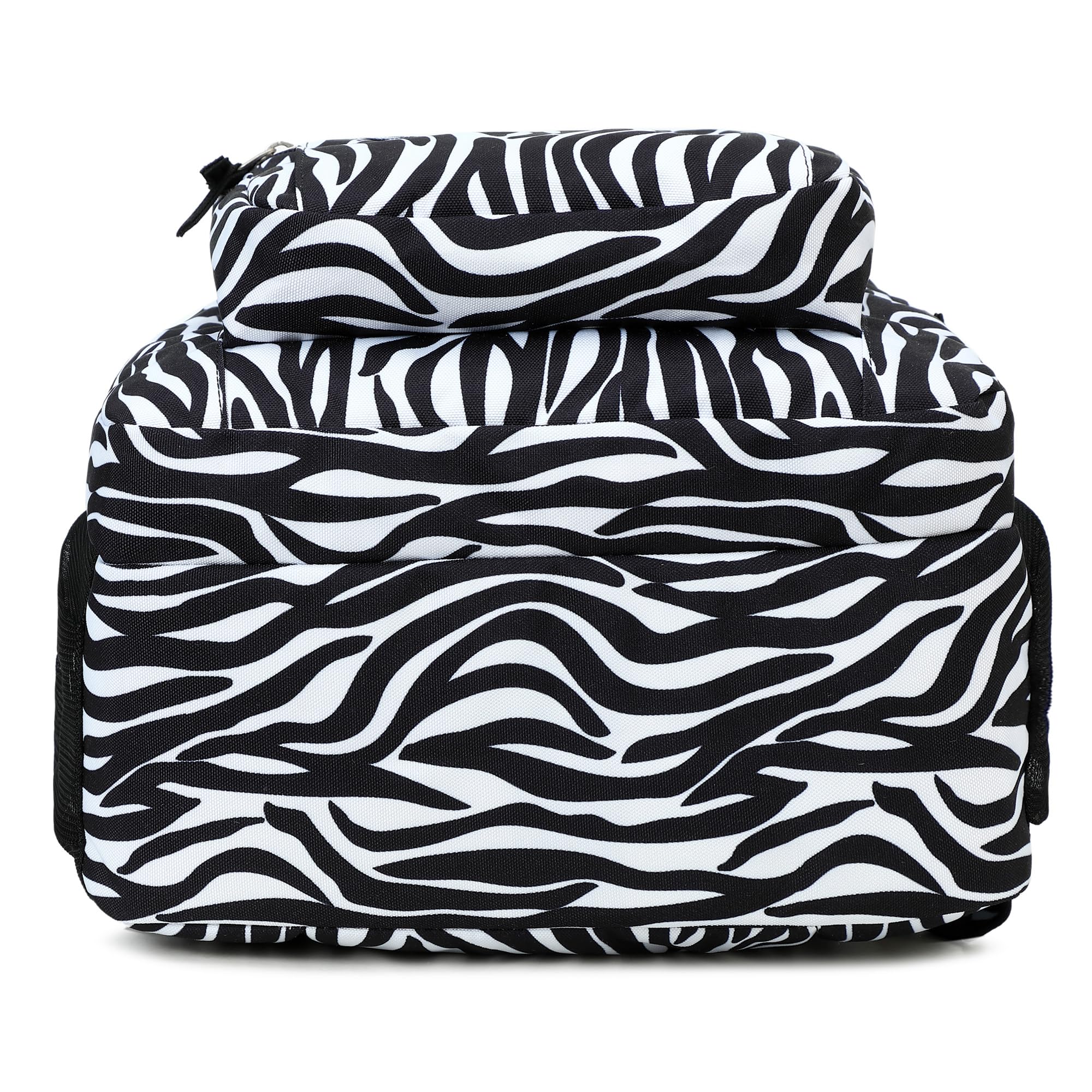 abshoo Classical Basic Zebra Print Womens School Backpack For College Teen Girls Water Resistant Bookbag (Zebra Black)