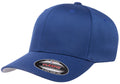 Flexfit Men's Wooly Combed Twill Fitted Baseball Cap, Royal, Large-X-Large