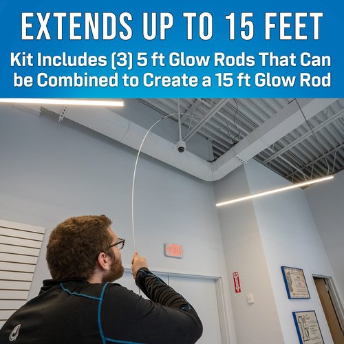 Jonard Tools RDG-15A 15 ft Glow Rod Kit+, 3/16" Diameter