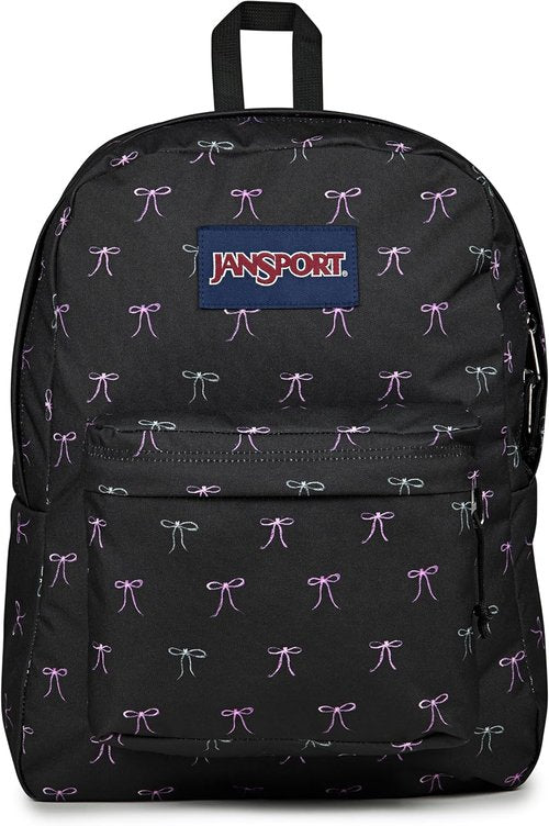 JanSport SuperBreak One Backpack - Durable & Lightweight Bookbag with Organizer Pocket - Premium Quality, Bad Bows Design