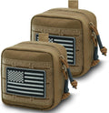Upgrade Tactical Molle Admin Pouch - Laser Cut Design with Interior Divider | 4x4 Inches, Versatile Tool Bag