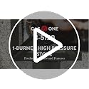 GasOne High Pressure Single Propane Burner Black - Outdoor Camping & Cooking