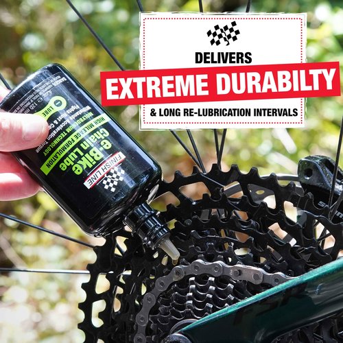 Finish Line E-Bike & Exercise Bike Chain Lube – Smooth, Durable Lubrication with Rust Protection for High-Torque & High-Mileage Riding