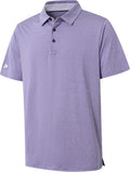 Skiennix Men's Golf Polo Shirt - Moisture-Wicking Dry Fit Performance | Striped Short Sleeve Design