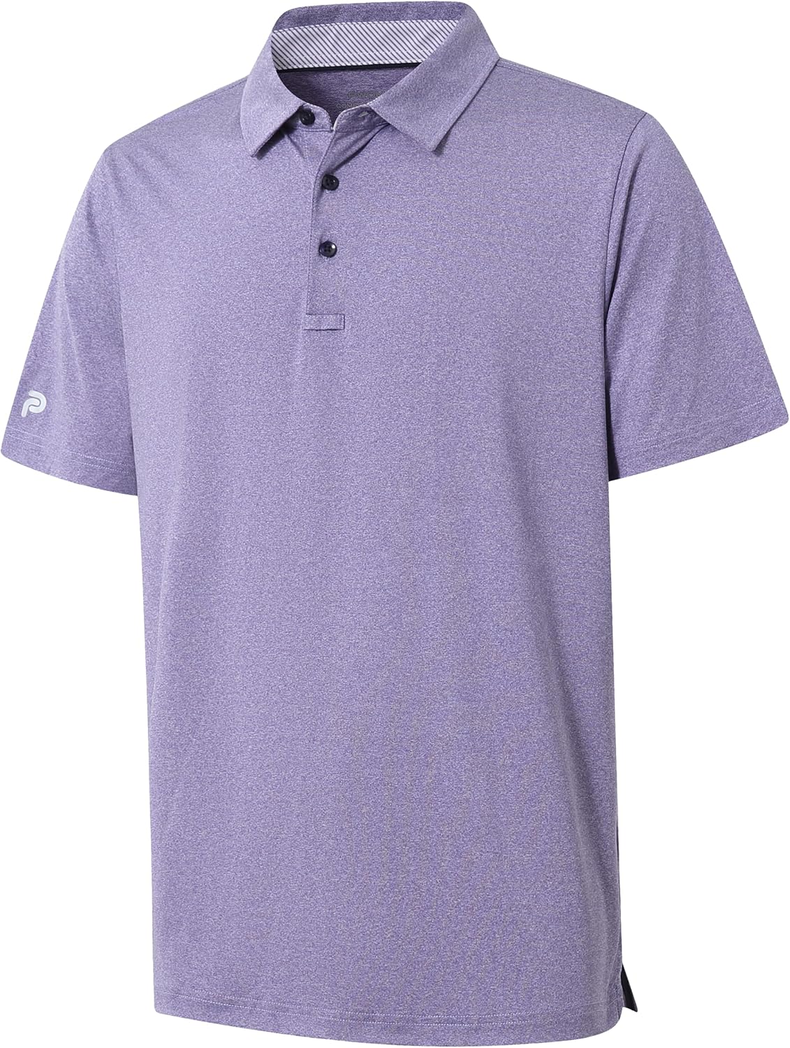 Skiennix Men's Golf Polo Shirt - Moisture-Wicking Dry Fit Performance | Striped Short Sleeve Design