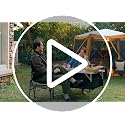 Ever Advanced 4ft Folding Camping Table with Storage - Silver, Aluminum Desktop & Adjustable Legs