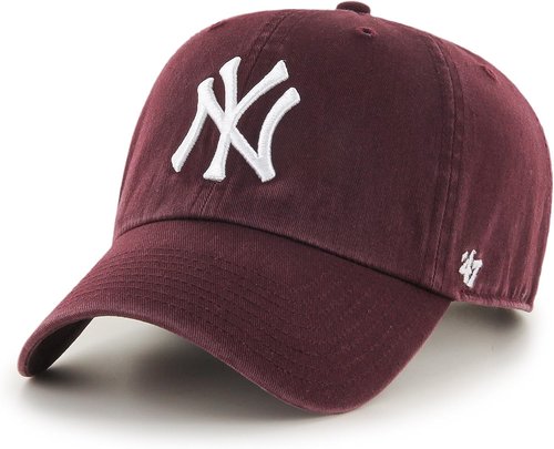 New York Yankees '47 Clean Up Cap - Stylish Maroon Design for Ultimate Comfort