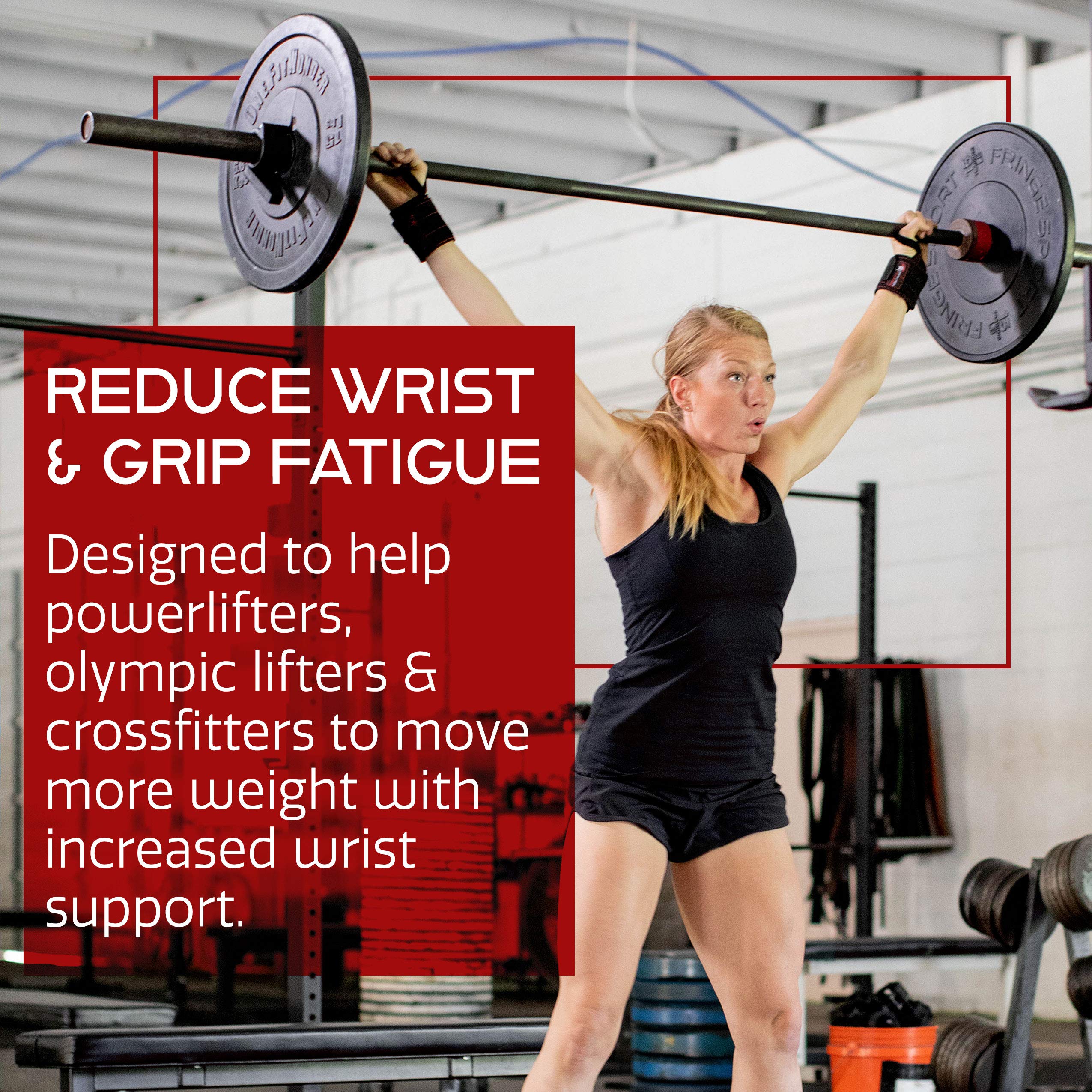 Dark Iron Fitness Wrist Wraps for Weightlifting, Heavy Duty Gripping Suede Leather Bands for Men & Women, Support Straps Gloves Alternative for Power Lifting Weight Strength Training Workouts