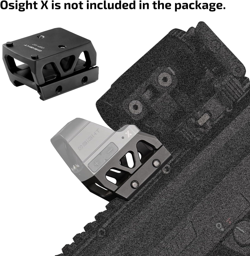 OSP-157 Picatinny Riser Mount - Red Dot Adapter Plate for Osight X, RMR/407C/507C | 1.134" Saddle Height
