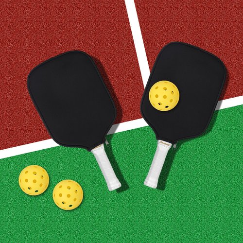 2pcs Neoprene Pickleball Paddle Covers, Universal 8.6 x 12.2 inch, USAPA Standard & Elongated Paddles Neoprene Sleeve Fits Most Pickleball Paddles (Black)
