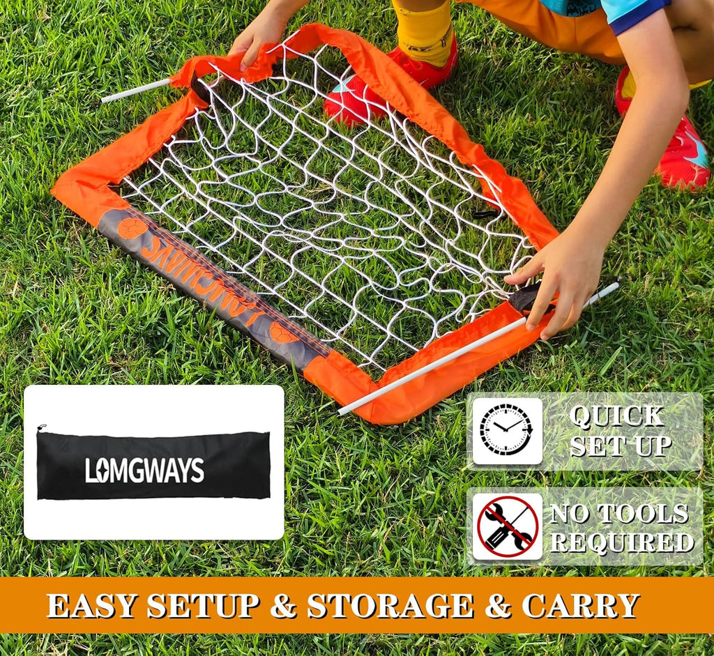 Soccer Goal by [Brand Name] - Foldable Frame Net for Kids & Youth | Indoor & Outdoor Use with Carry Bag