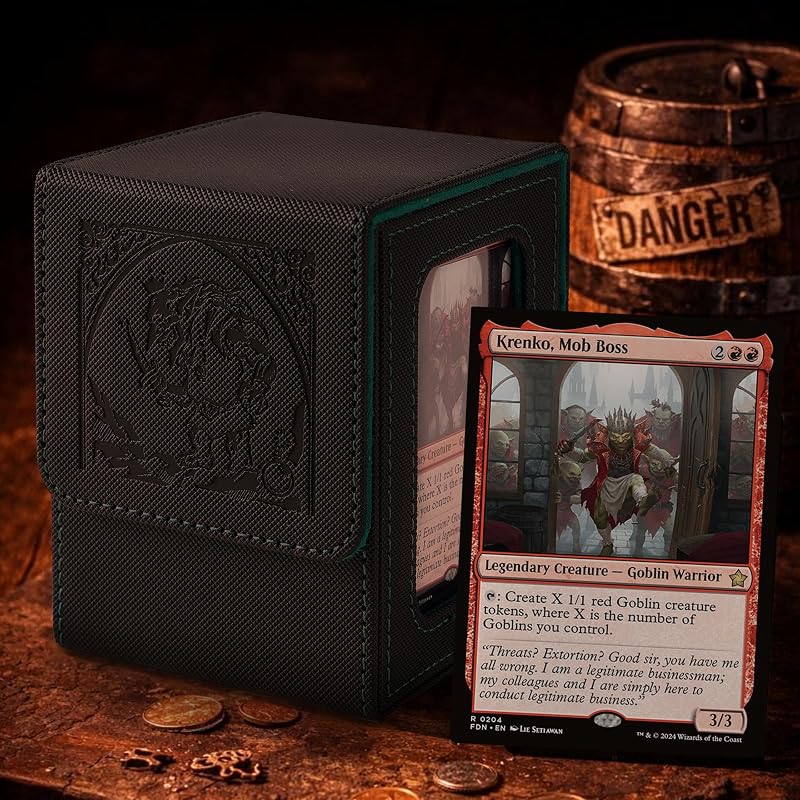 Goblin Themed MTG Deck Box with Commander Display - Variation Goblin+1 Window