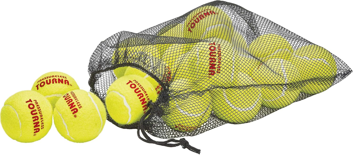 Tourna Tennis Ball Mesh Carry Bag - Holds 18 Balls | Durable & Lightweight Design