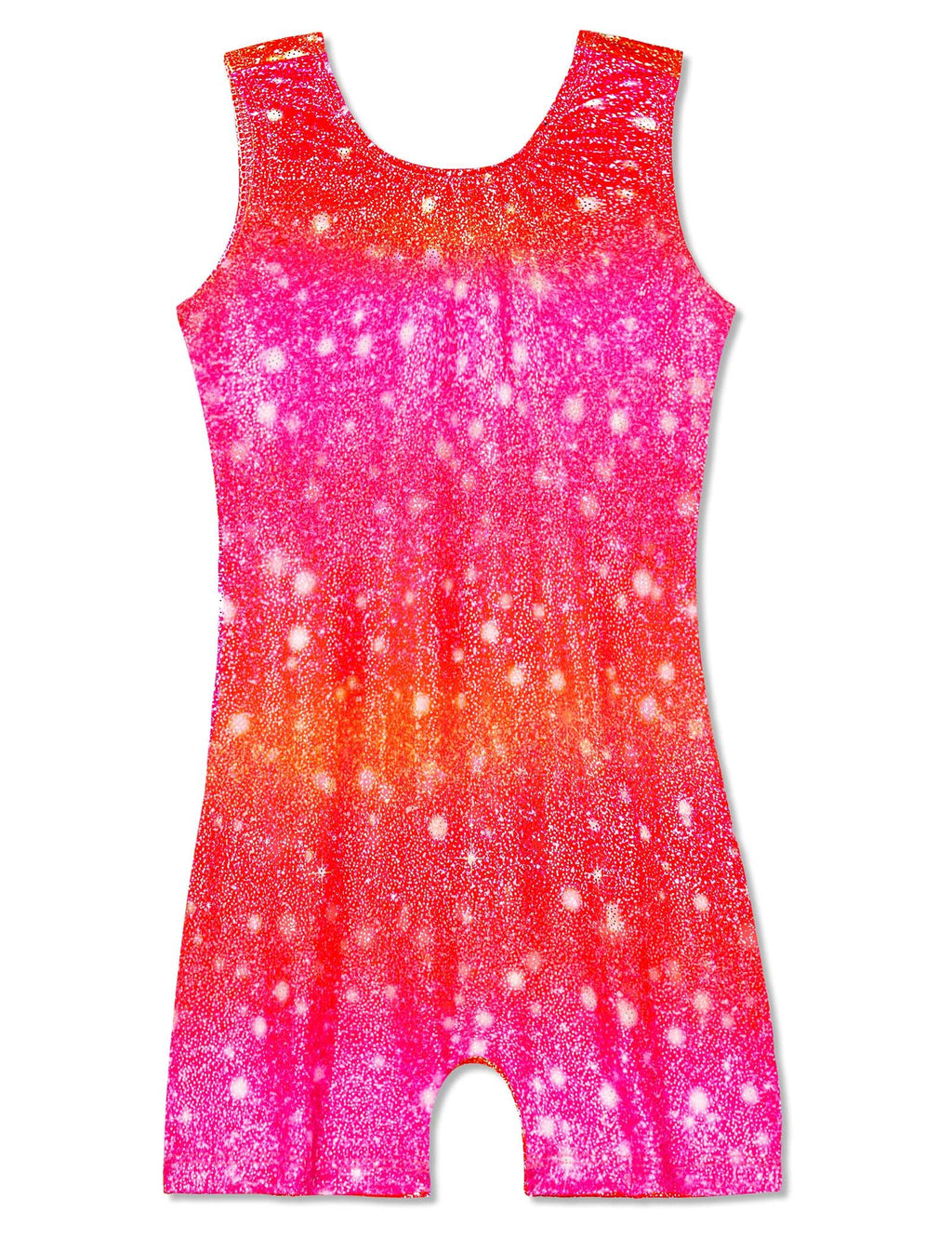 Domusgo Leotards for Girls Gymnastics Size 5-6 Years Old Sparkle Red Rose One Piece Athletic Unitards Sports Tumble Bodysuits