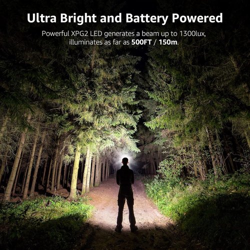 Lepro Headlamp - 2 Pack Super Bright LED Headlights with 6 Lighting Modes | Waterproof & Lightweight for Cycling, Running, Camping