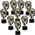 Express Medal Basketball Trophy Awards - 10 Pack of 7-Inch Trophies with Silicone Wristbands for Boys & Girls
