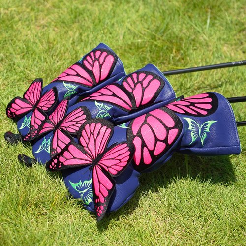 mytag Butterfly Patch Golf Club Covers, Golf Head Covers for Woods and Driver 3D Craft Blue Headcover (Fairway Cover)