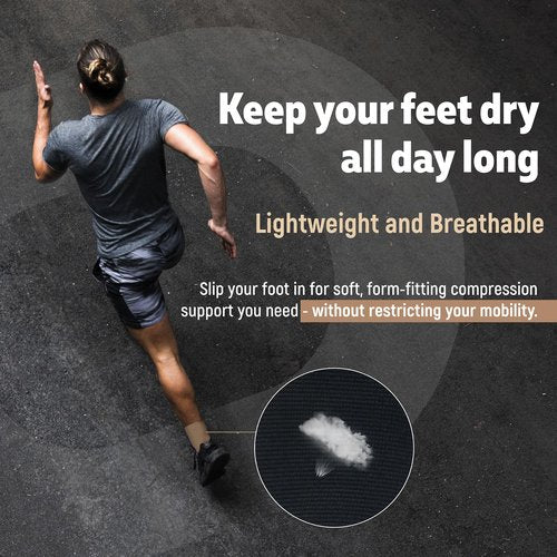 Ankle Compression Sleeve for Women & Men (Pair) – Ankle Brace for Sprain, Swelling, Achilles Tendon – Ankle Support Open Toe Plantar Fasciitis Socks for Foot Arch Support & Pain Relief