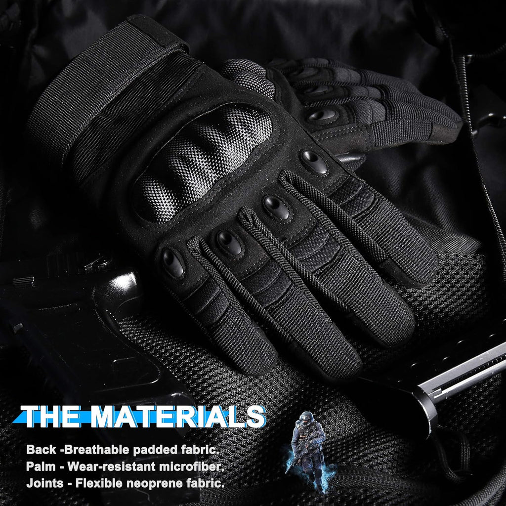 WTACTFUL Tactical Gloves - Touchscreen Airsoft & Motorcycle Gear for Men | Durable & Comfortable