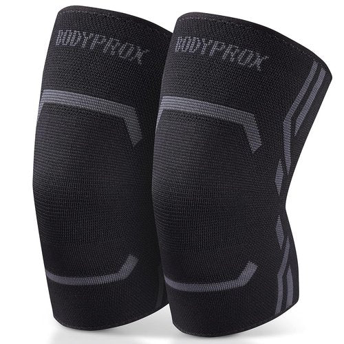 Bodyprox Knee Compression Sleeve - Support Brace for Running & Workouts | 2-Pack, Small Size