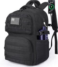 MOZETO 17-Inch Tactical Laptop Backpack - Utility Design with USB Charger Port | Flight Approved Travel Bag