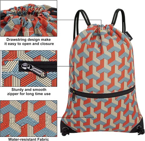 HOLYLUCK Drawstring Backpack - Versatile Gym Sackpack for Sports & Daily Use | Lightweight & Durable