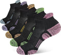 Heyoboy Women's Athletic Running Socks - Thick Cushioned, Anti-Blister, Wicking | 5 Pairs